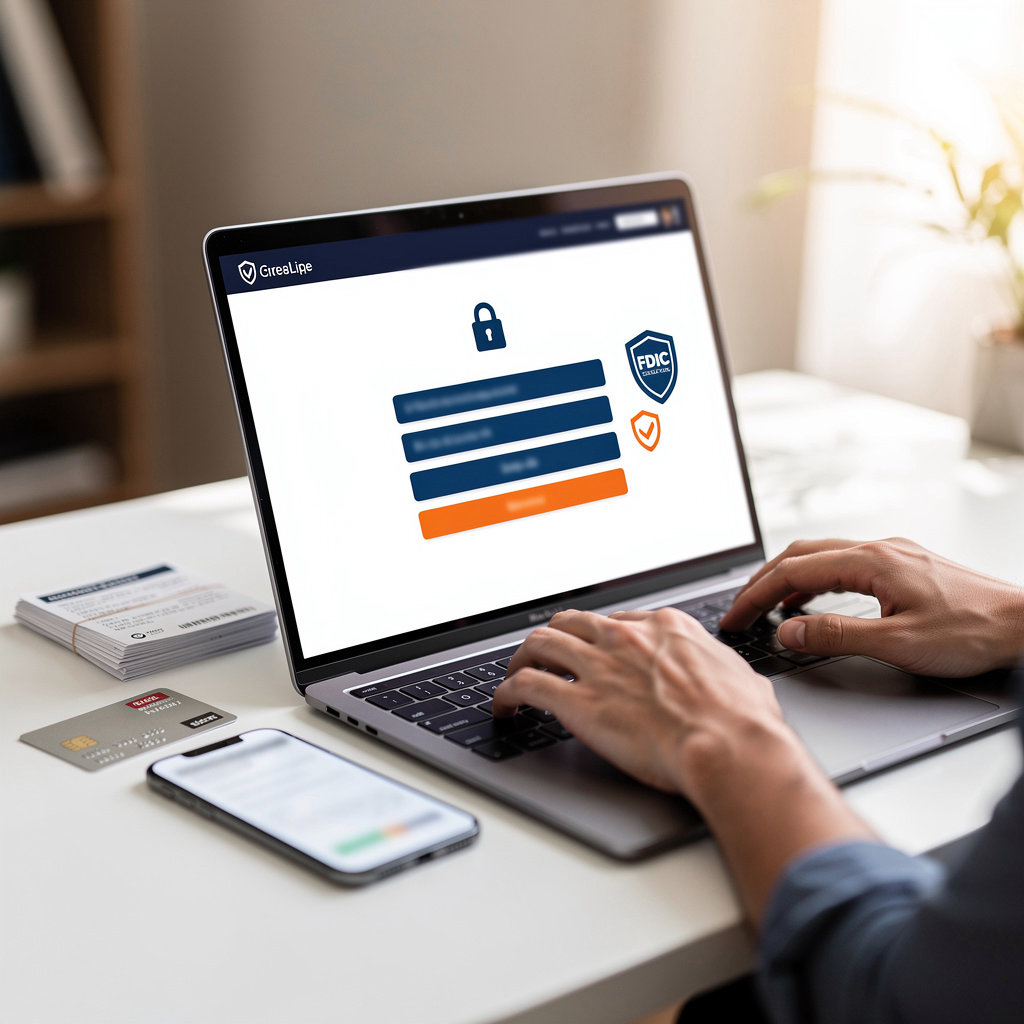 A banking website secure login portal - transparent banking for Dallas customers